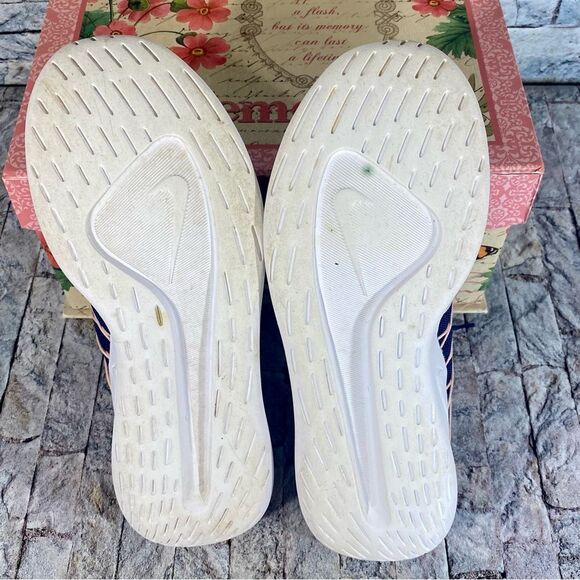 Nike Viale Tech Racer Women’s Running Shoes Navy Pink AT4345 400 Size 9.5 - Picture 6 of 8